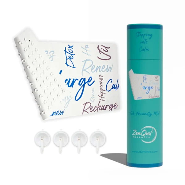 Referesh Collection Calm Bath Mat Gray Blue