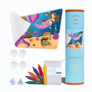 Kids Mermaid Bath Math Crayons
