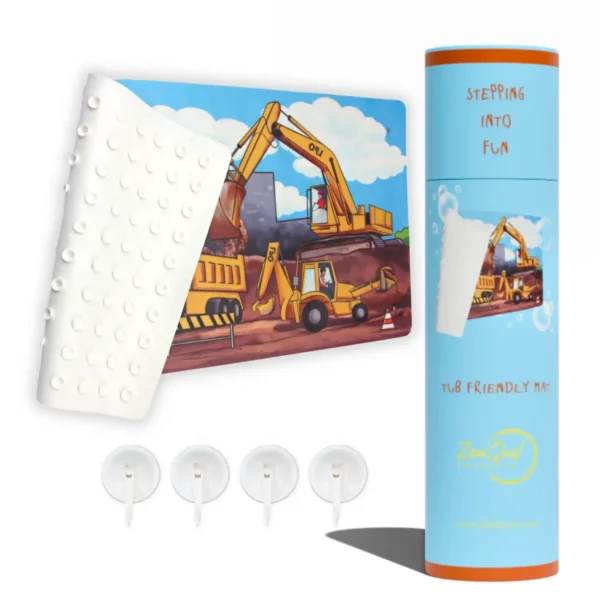 playful Kids Construction Bath Mat
