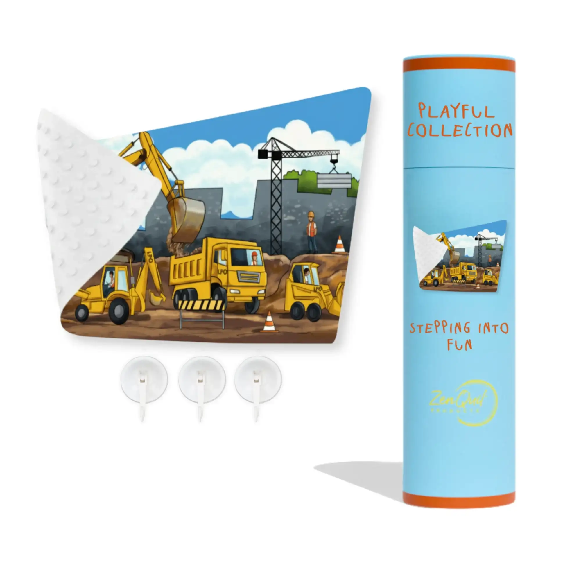 playful Kids Construction Bath Mat