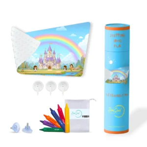 Playful Kingdom Bath Mat (Kids) with Crayons