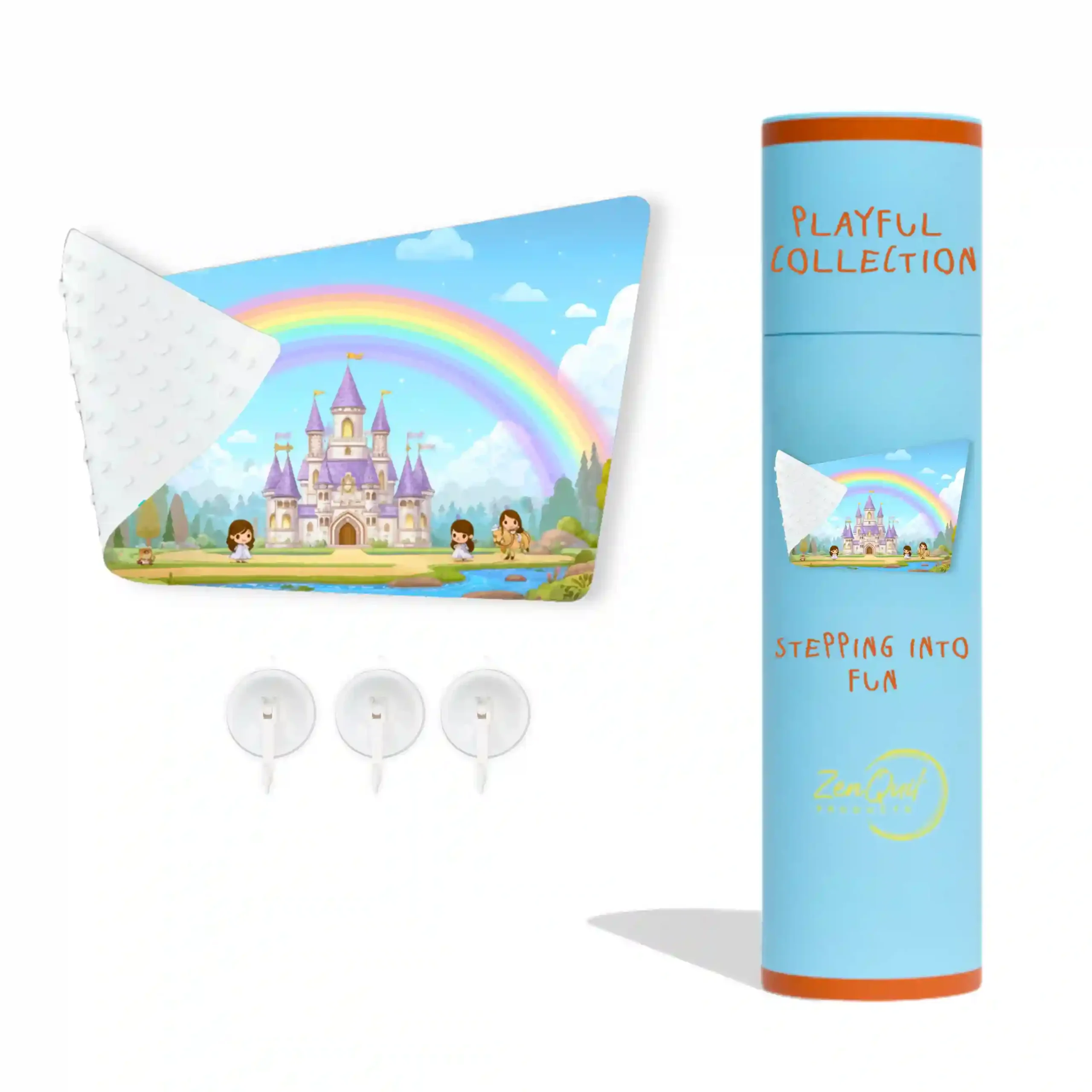 Zenquil kingdom playful bath mat